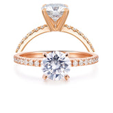 Rose gold promise ring