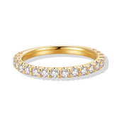 BrilanMoisy - 2mm Moissanite Wedding Band