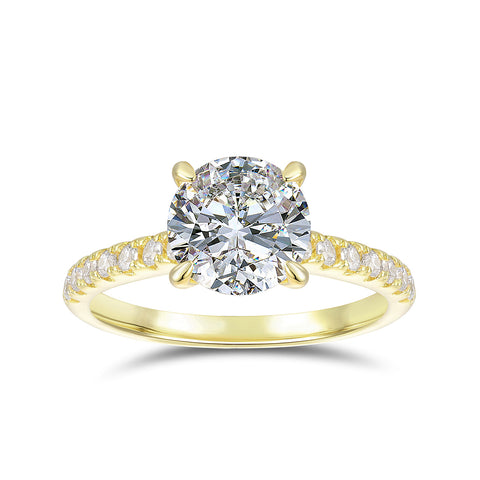 CelaKuta - 14K Gold Moissanite Ring
