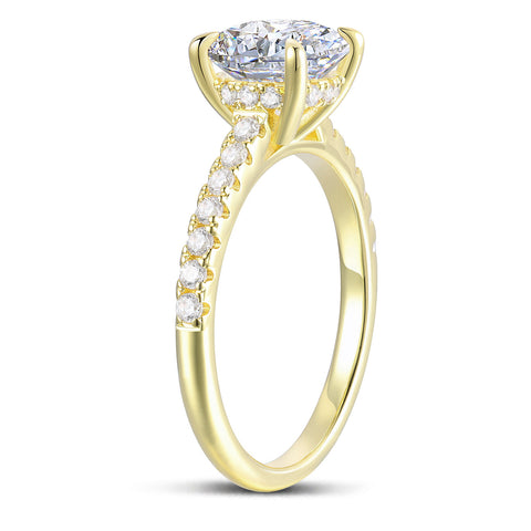 CelaKuta - 14K Gold Moissanite Ring
