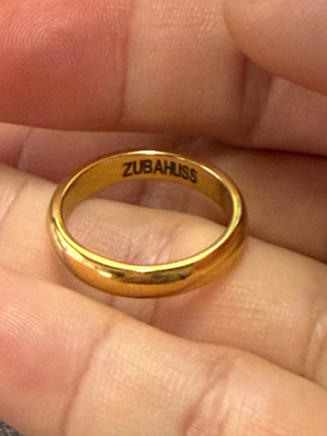 ZubaHuss 4MM Wedding Band