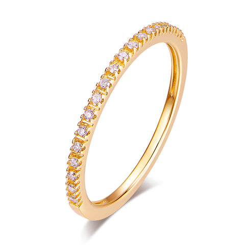 SparkMoise - 1.5mm Moissanite Wedding Band