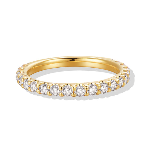BrilanMoisy - 2mm Moissanite Wedding Band