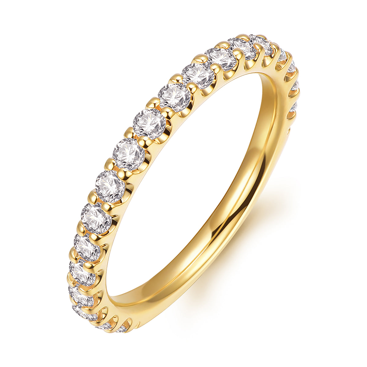 BrilanMoisy - 2mm Moissanite Wedding Band