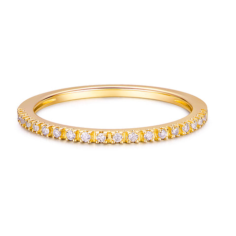 SparkMoise - 1.5mm Moissanite Wedding Band