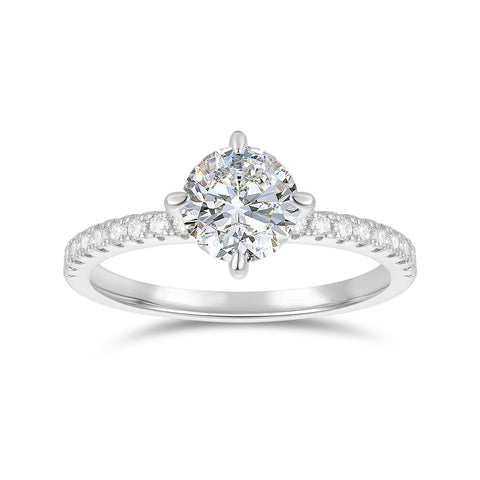 Timeless 14k Gold Moissanite Promise Ring