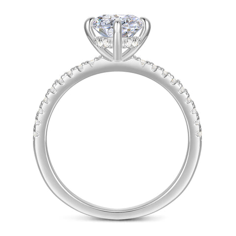 Timeless 14k Gold Moissanite Promise Ring