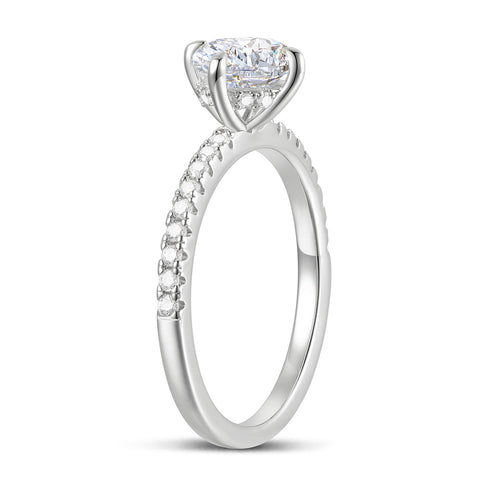 Timeless 14k Gold Moissanite Promise Ring